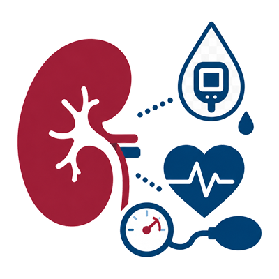 Control renal en diabetes e hipertensión